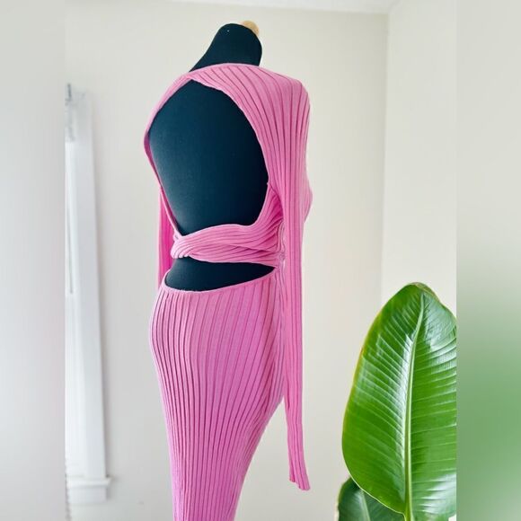 MORE TO COME Laura Open Back Dress in Pink - Picture 6 of 7